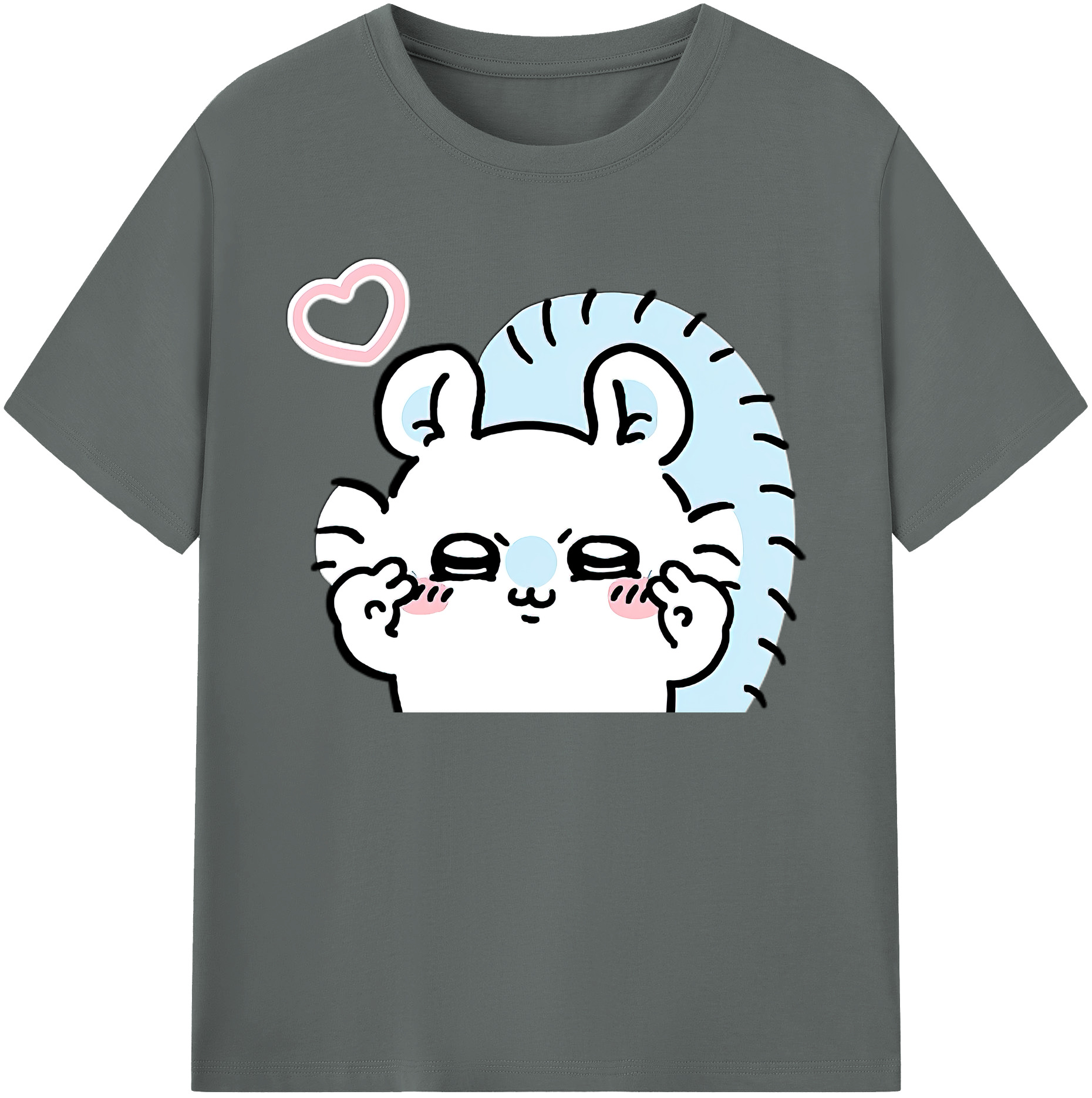 （画像用） ちいかわ モモンガ Chii-kawa Momonga 綿100％ メンズ半袖Tシャツ｜肌触りやわらか＆通気性